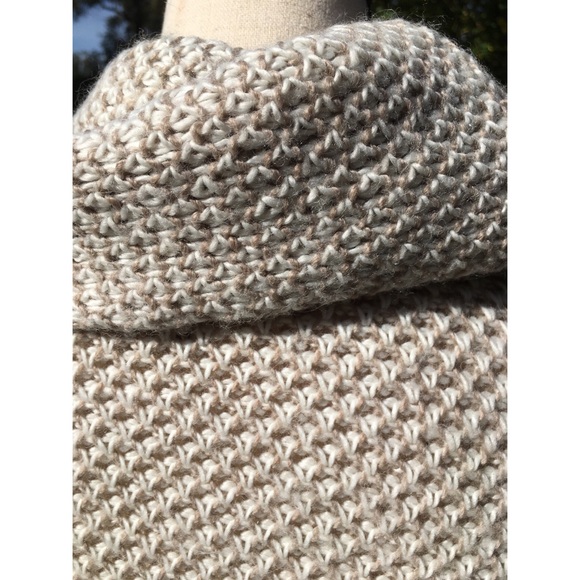 GAP Wool Oversized Cowl Neck Cape Sweater / Dress - Picture 2 of 7